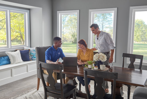 dealer and couple